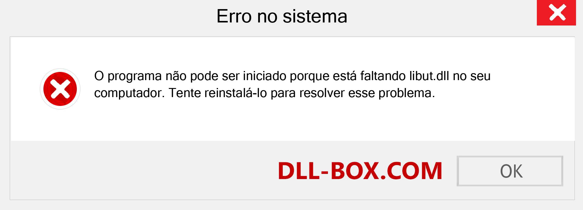 Arquivo libut.dll ausente ?. Download para Windows 7, 8, 10 - Correção de erro ausente libut dll no Windows, fotos, imagens